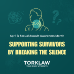 April is Sexual Assault Awareness Month. Supporting Survivors By Breaking the Silence.