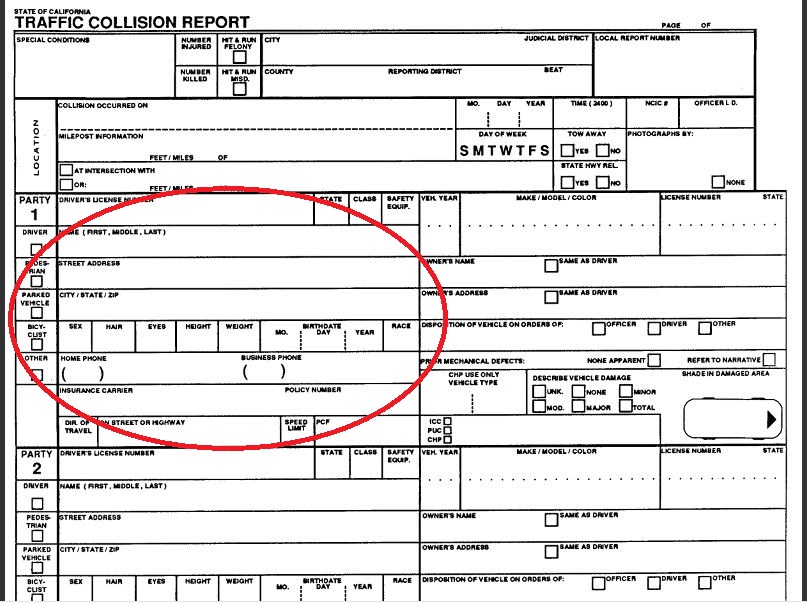 California Traffic Collision Report - P1