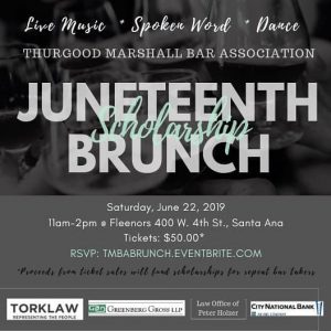 Thurgood Marshall Bar Association Sponsorship