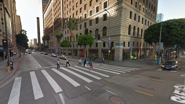 Pedestrians Walking in City