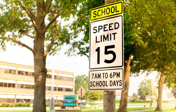 back to school safety - speed limit