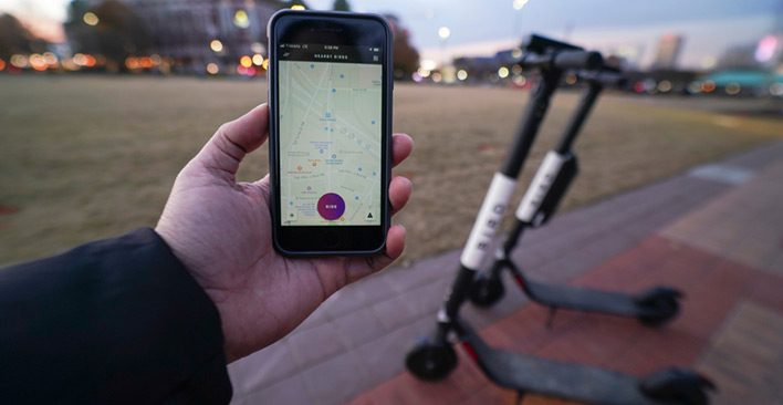 mobile app - e-scooters