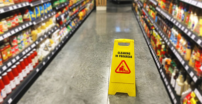 Slipping at a Grocery Store