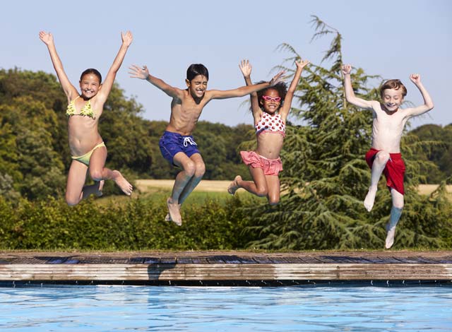 fourth of july pool fun