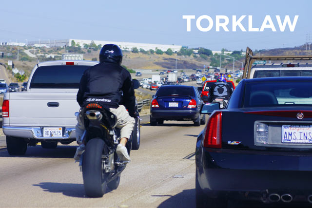 lane splitting motorcycles