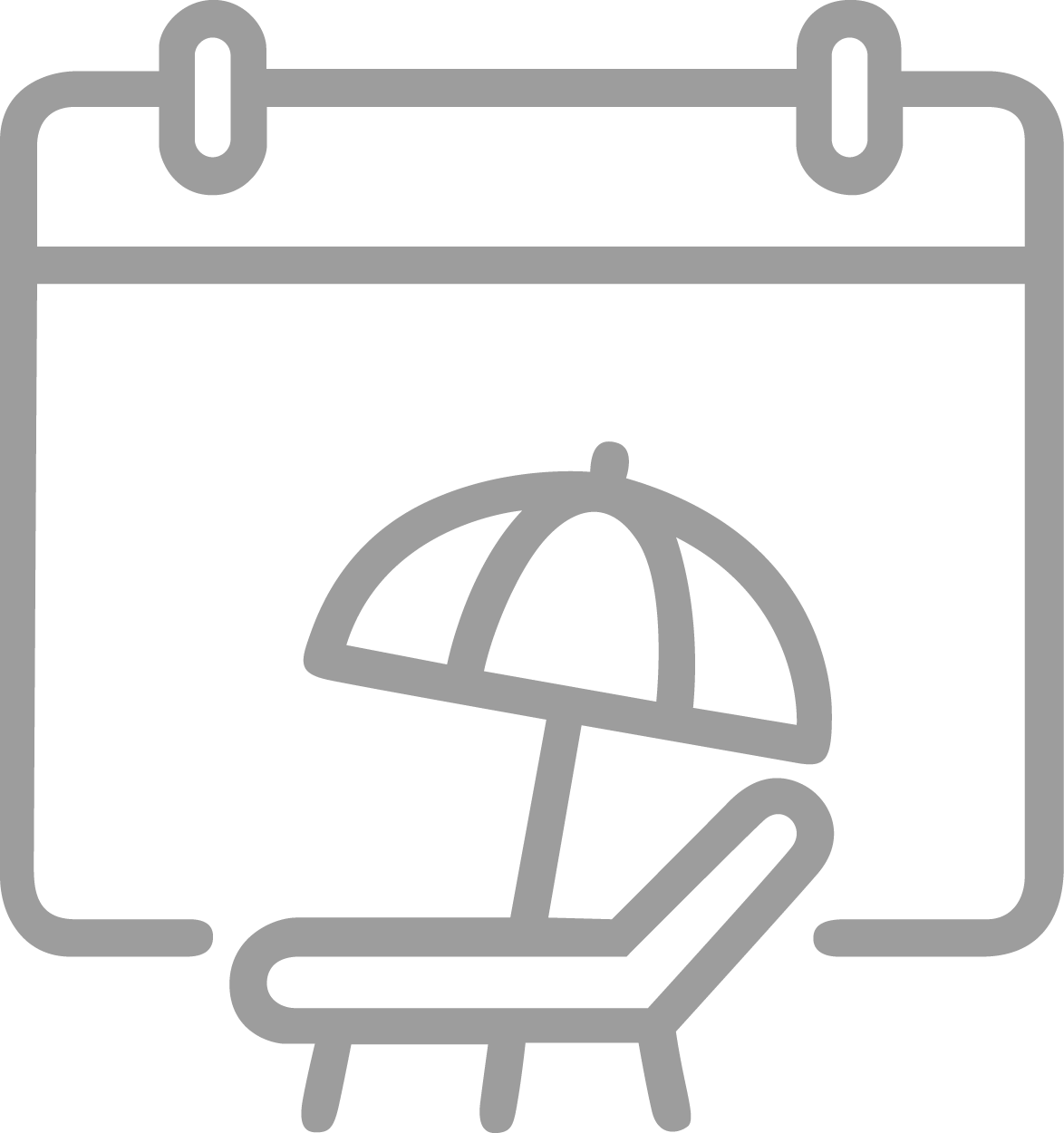 Beach chair icon
