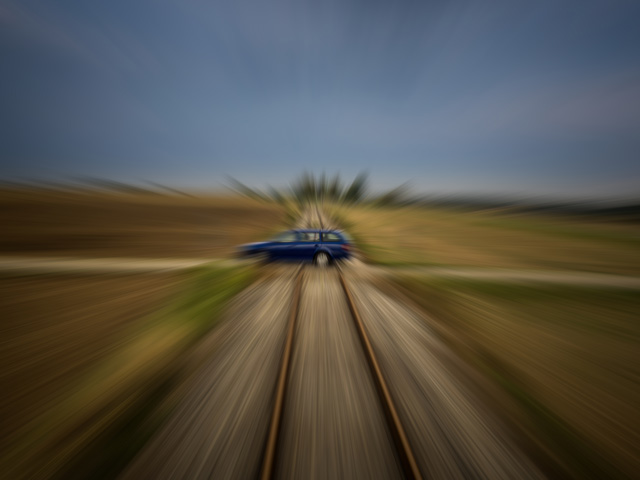train accident - crossing
